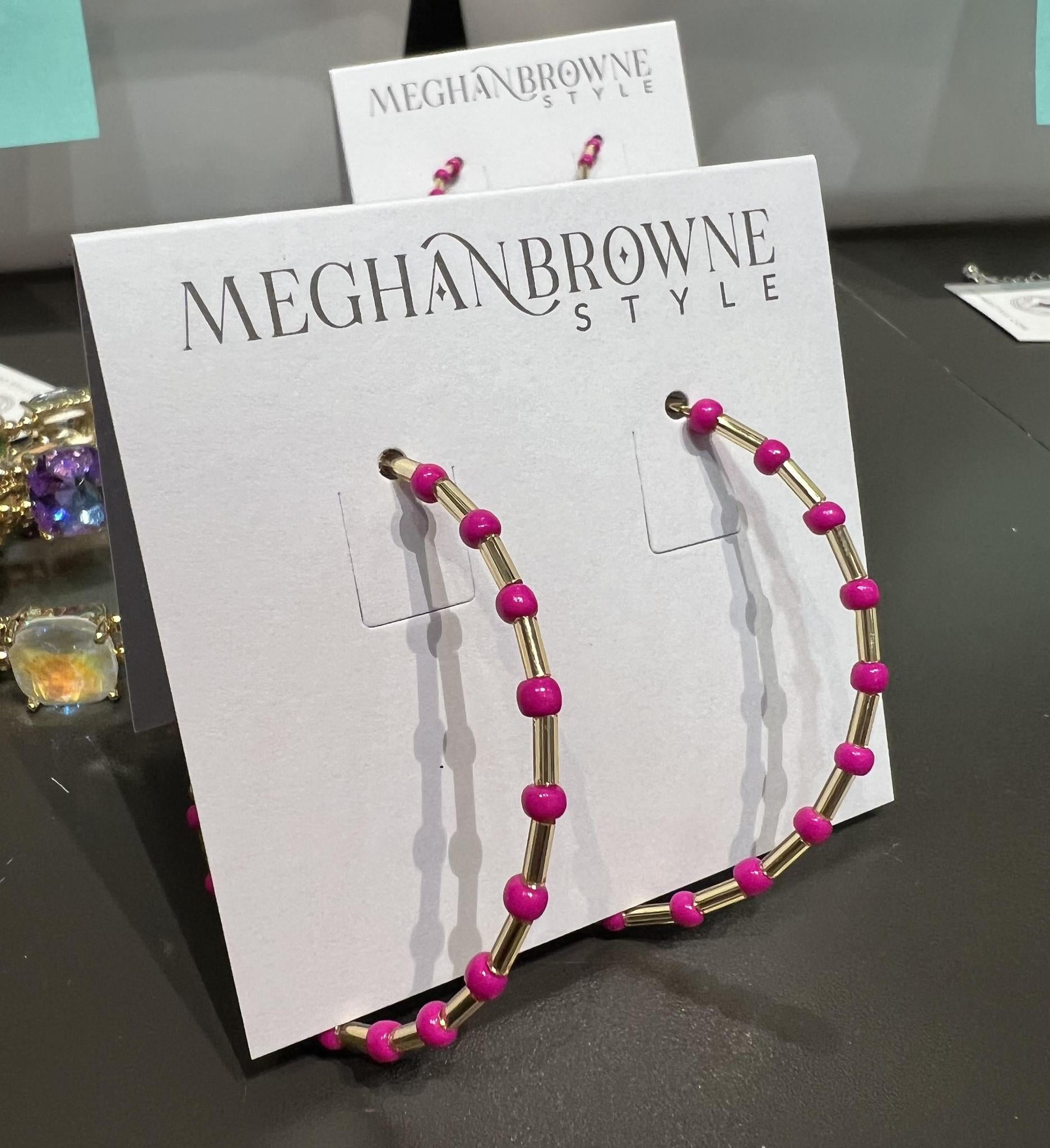 Vera Hot Pink Hoops