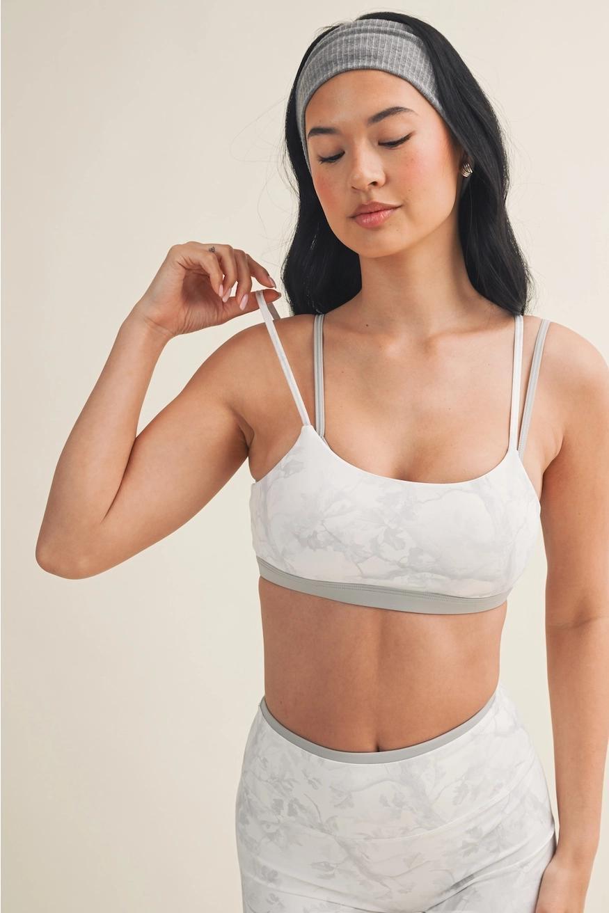 Camo Print Double Layered Sports Bra