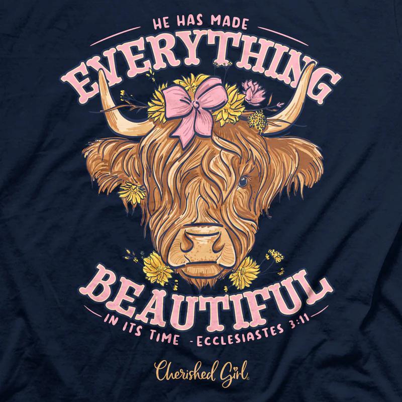 Cherished Girl Women's T-Shirt - Highland Cow