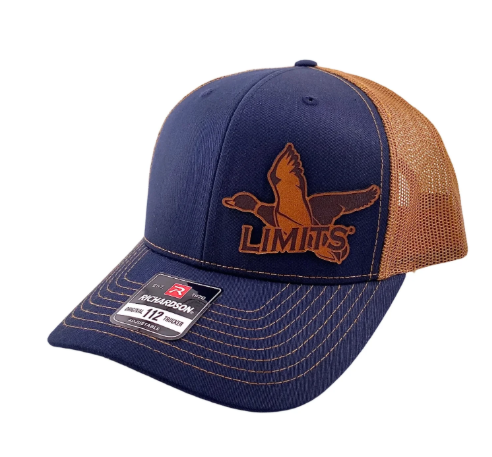 LIMITED EDITION Blue/Walnut - Limits® Leather Patch Richardson 112 Hat