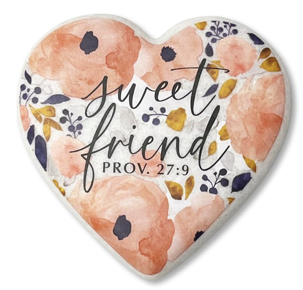 Sweet Friend Heart Stone