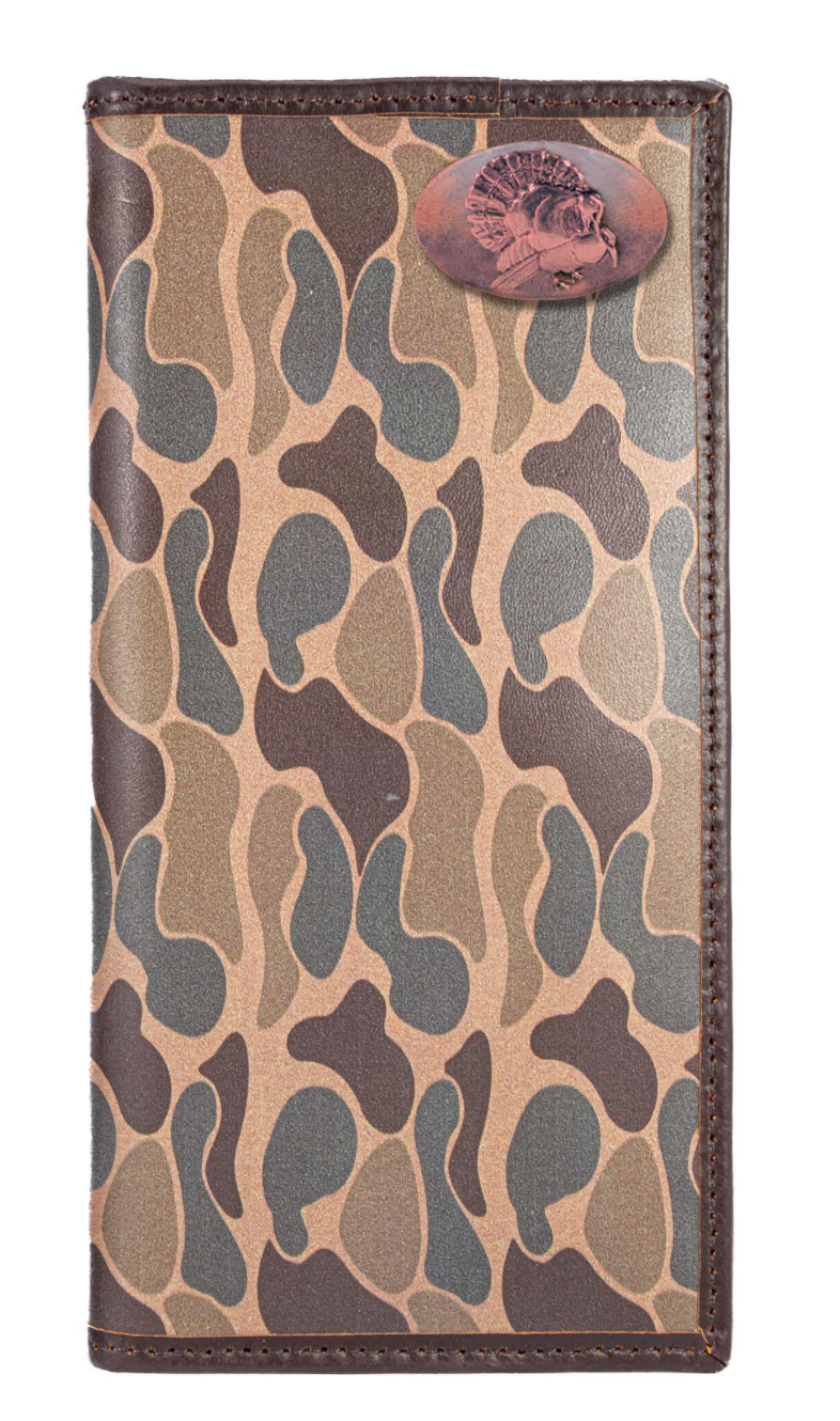 Old School Camo Secretary Wallet