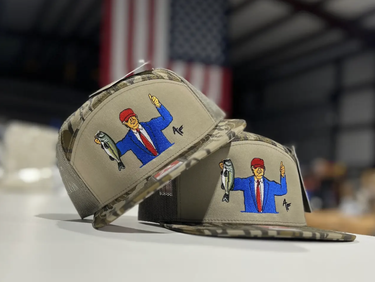 Donald Catching Em - Bottomland Camo Hat