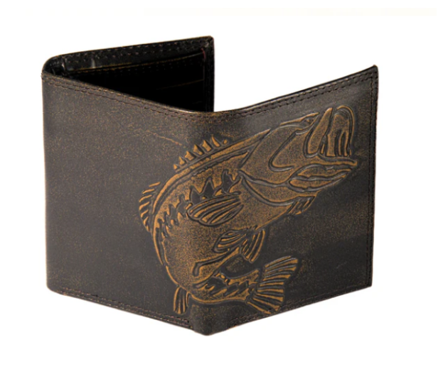 Burnished Antique Brown Tri-Fold Wallet
