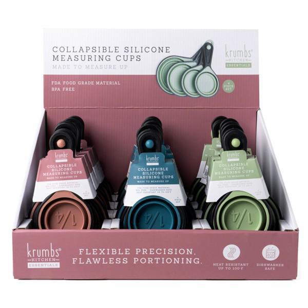 Krumbs Kitchen Collapsible Silicone Measuring Cups