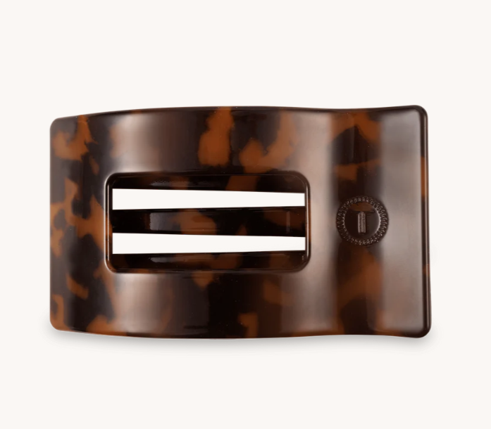 Tortoise Flat Rectangle Hair Clip