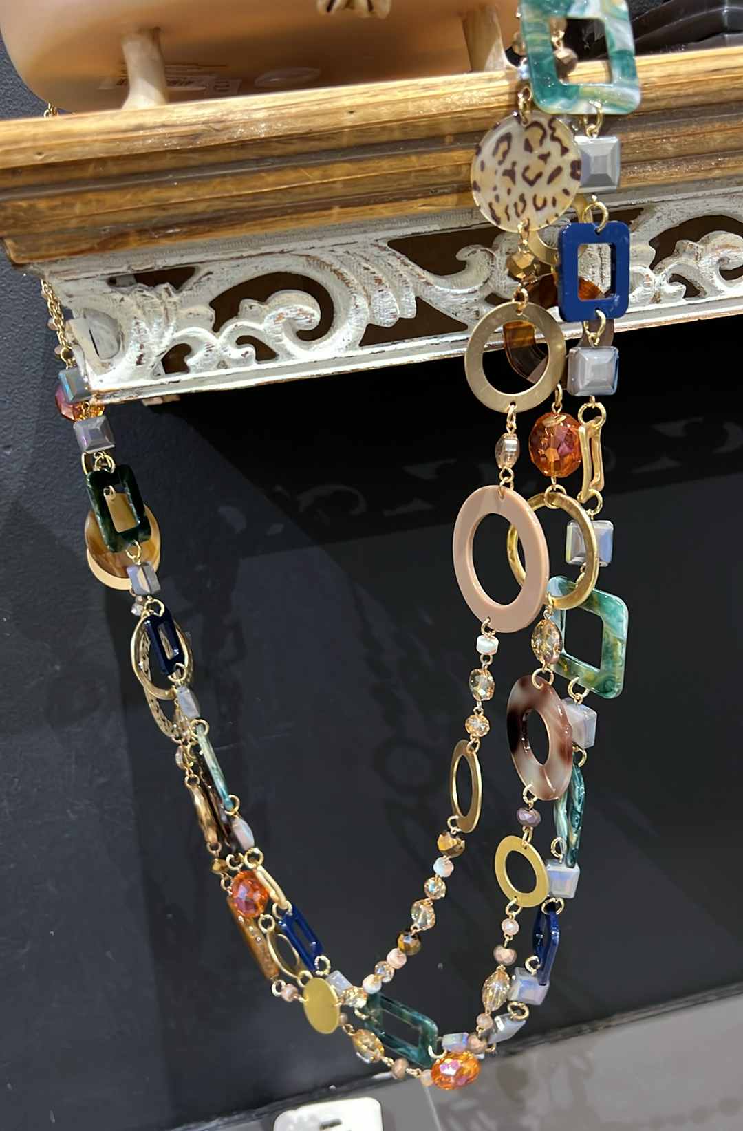 Circle & Square Multi Necklace