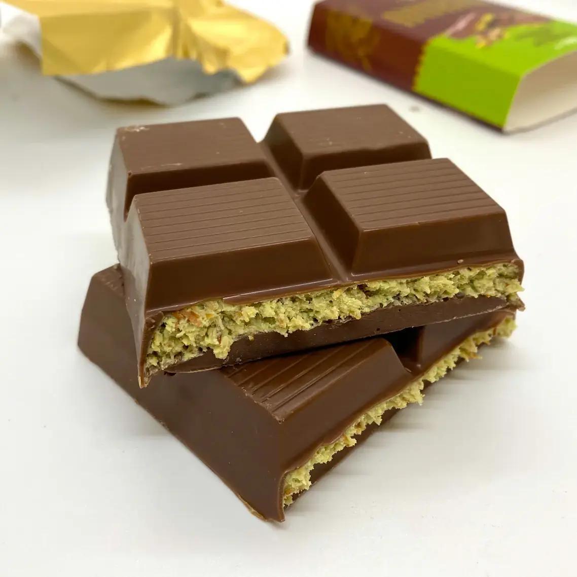 V-Gift Pistachio Praline Dubai Chocolate Bar – Crispy 192gr