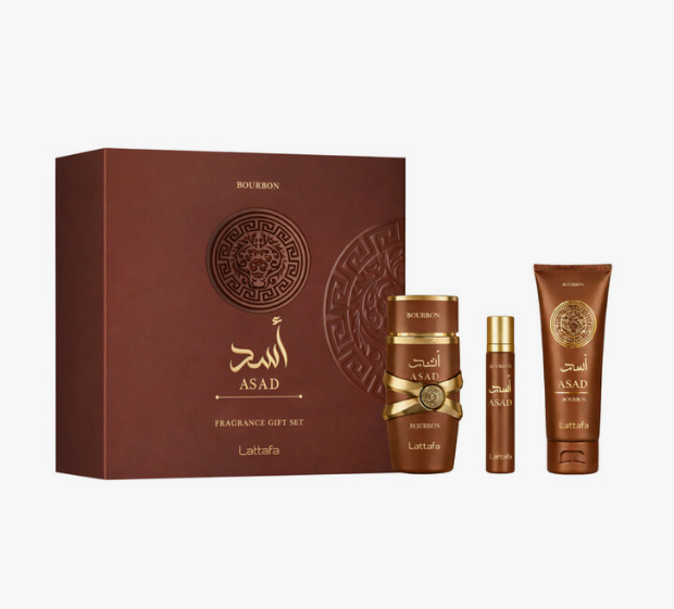 Lattafa Men's Asad Bourbon Gift Set