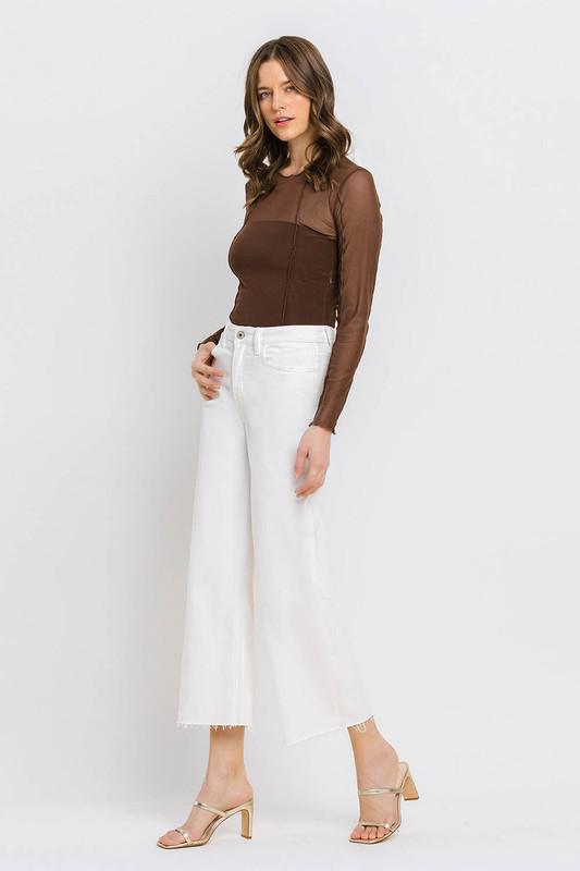 White Crop Jeans