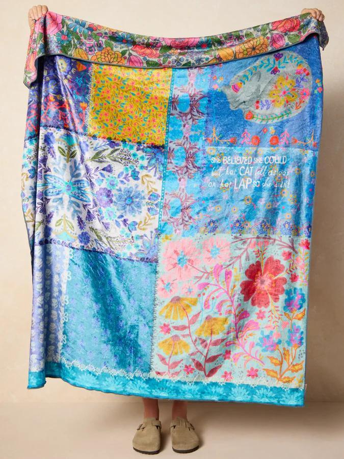 Double-Sided Cozy Throw Blanket