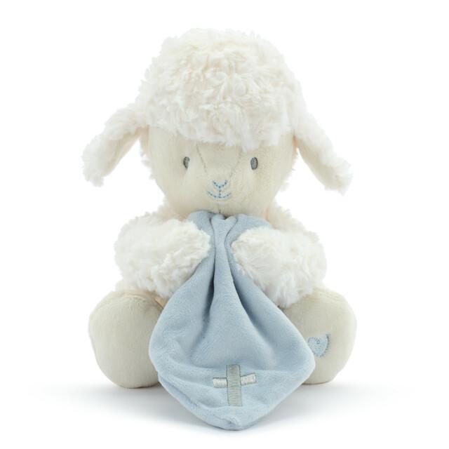 Jesus Loves Me Plush Lamb Blue