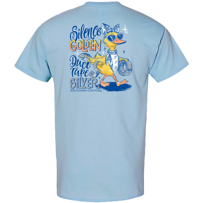 SC Classic Silence Is Golden Tee - Light Blue