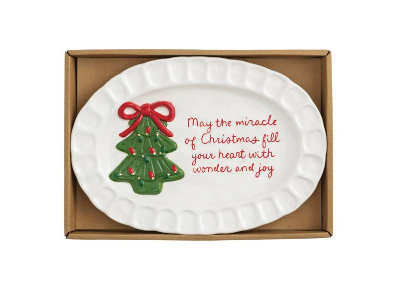 Christmas Sentiment Plate