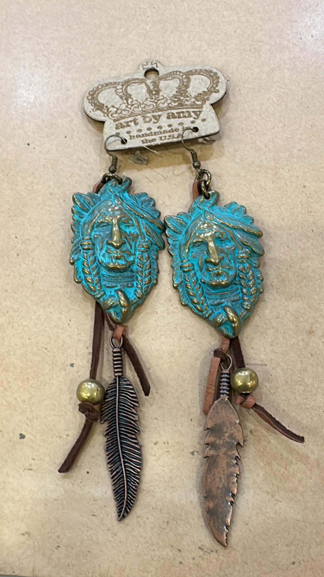 Indian Head Earrings