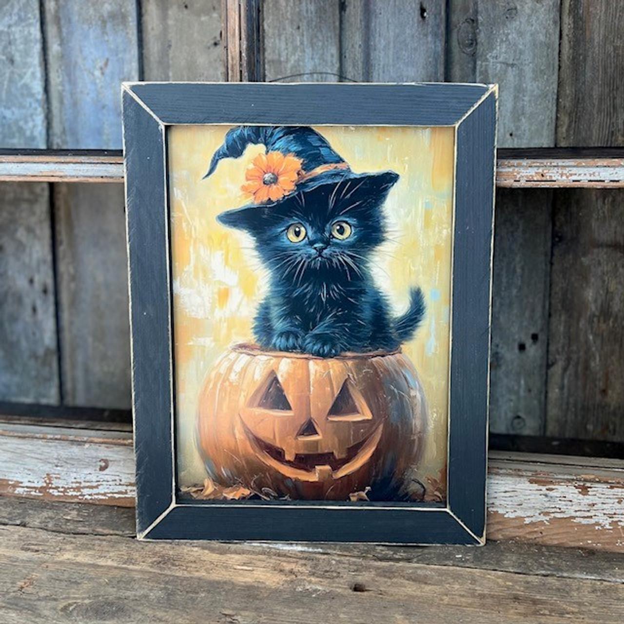 Pumpkin Kitten Picture 12x16