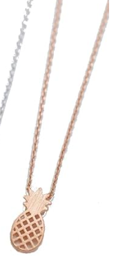 Rose Gold Pineapple Necklace