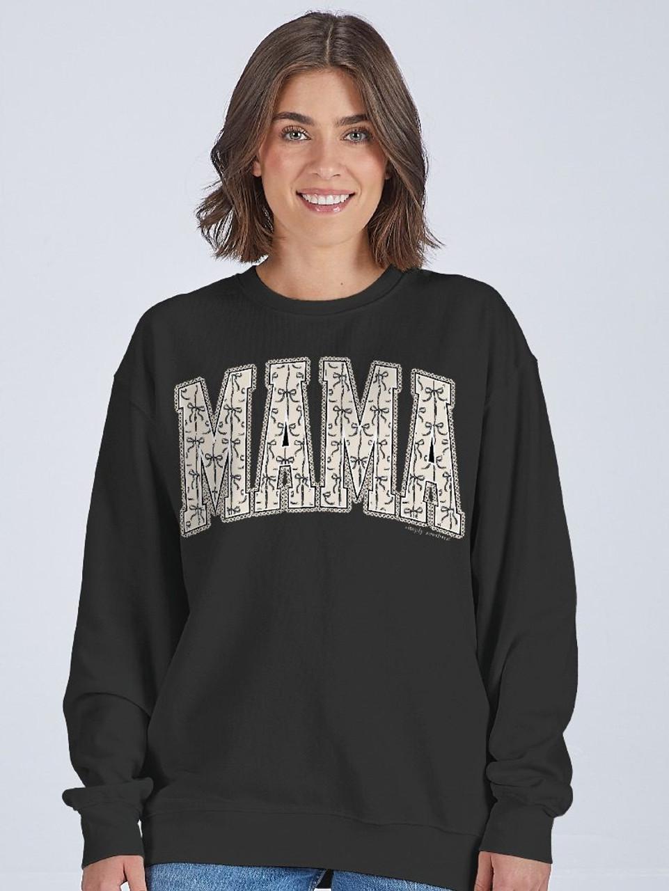 SS Mama Black Crewneck