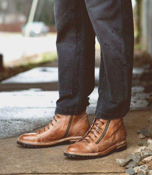 Old Bowen Trek Tan Rustic Boots