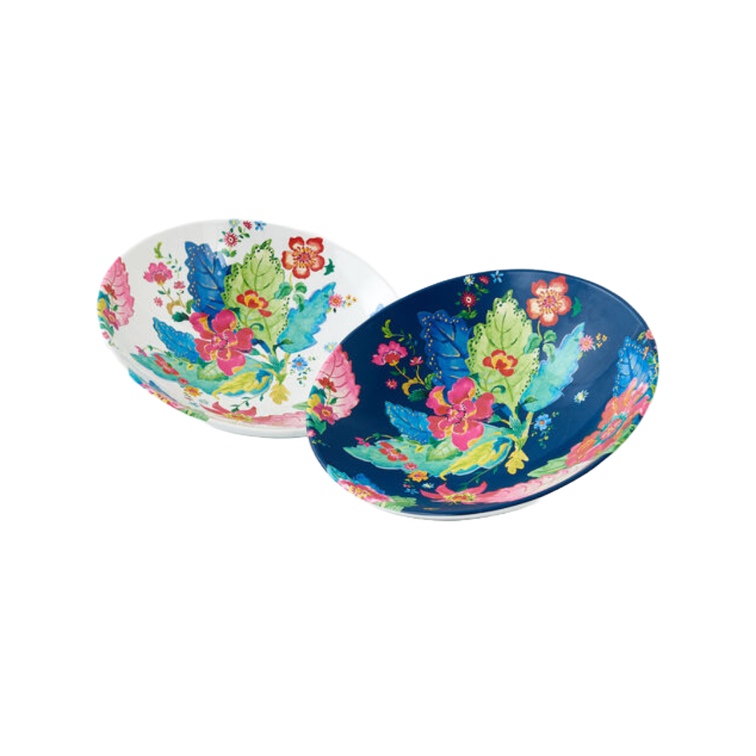 Tobacco Leaf Melamine Serving Bowl