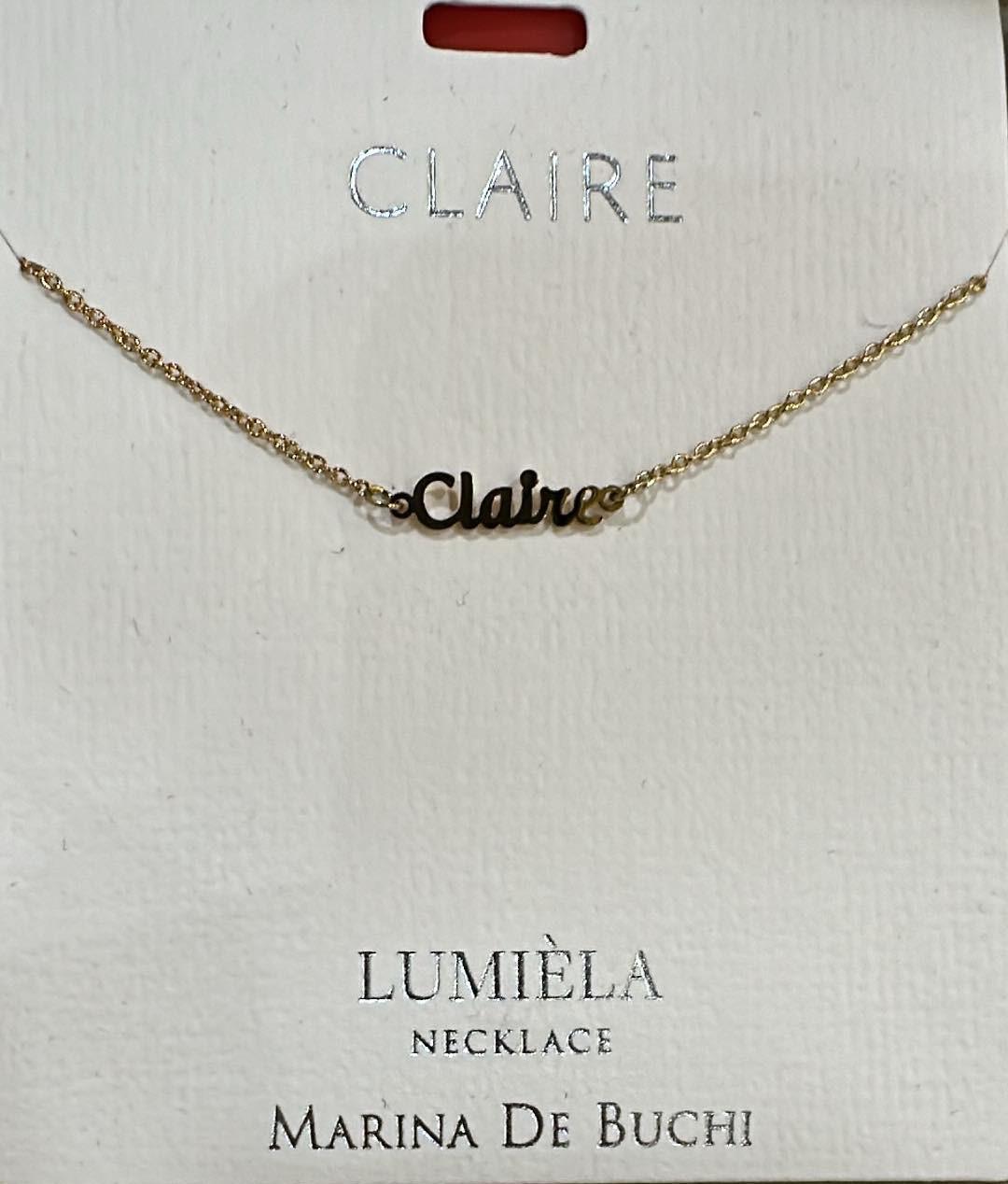 Claire Name Necklace