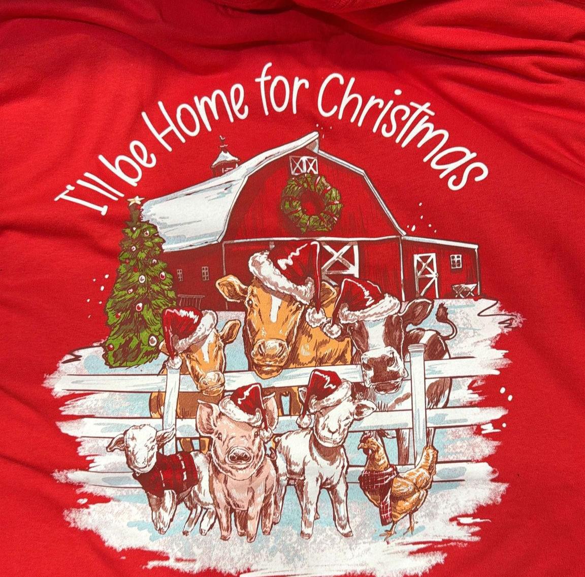 LS I'll Be Home For Christmas Tee