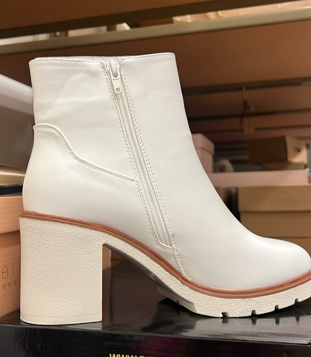 White Chunky Boots