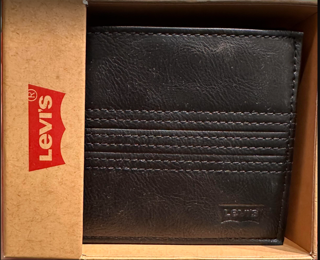 Levi Strauss MENS Passcase Wallet - Black