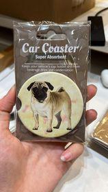 Pug Standing Car Coaster