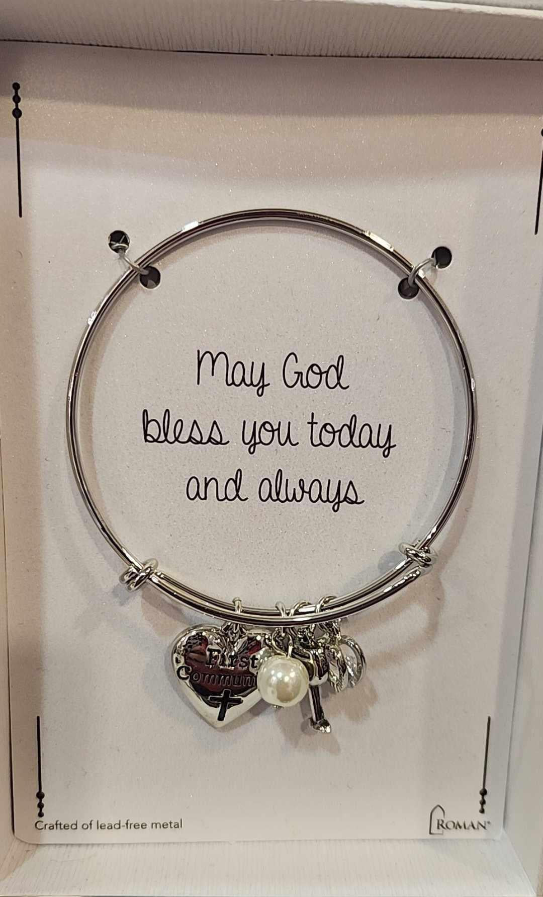 First Communion Heart Bracelet