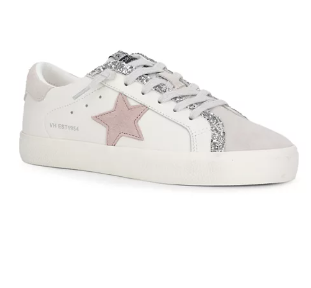 Flair 10 Blush Sliver Glitter Sneaker