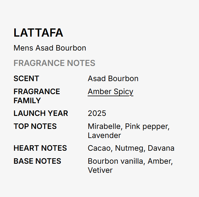 Lattafa Men's Asad Bourbon Gift Set