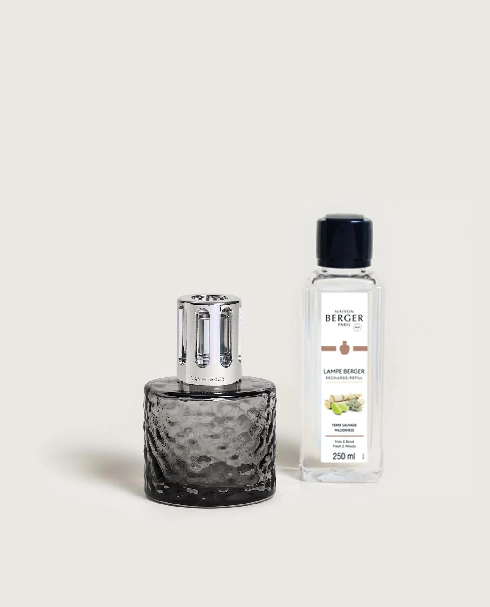 Mirage Black Fragrance Lamp Gift Set with Wilderness