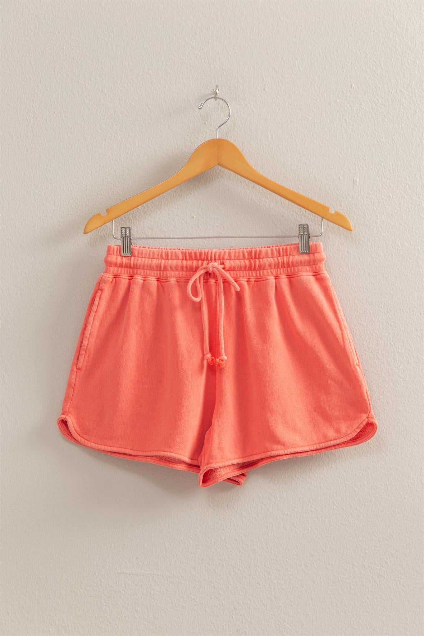 Drawstring Waist Casual Dolphin Shorts