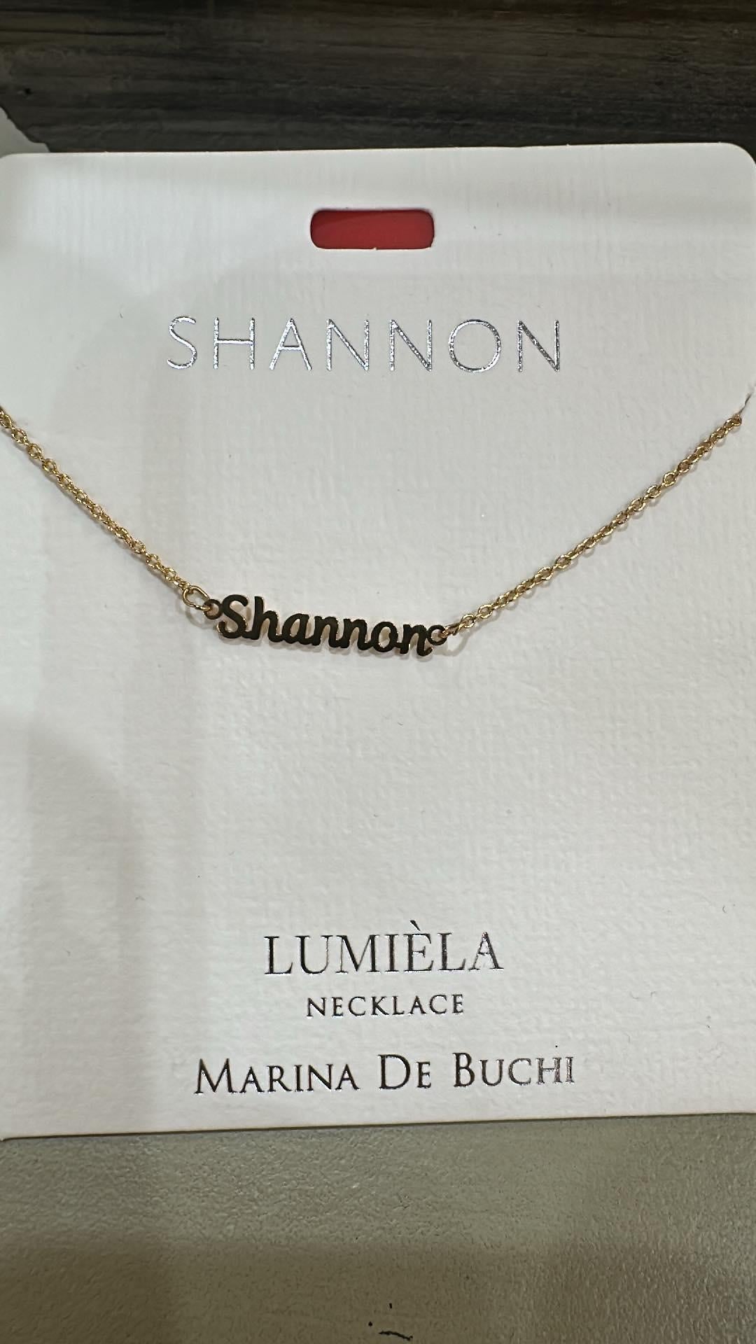 Lumiela Shannon Name Necklace