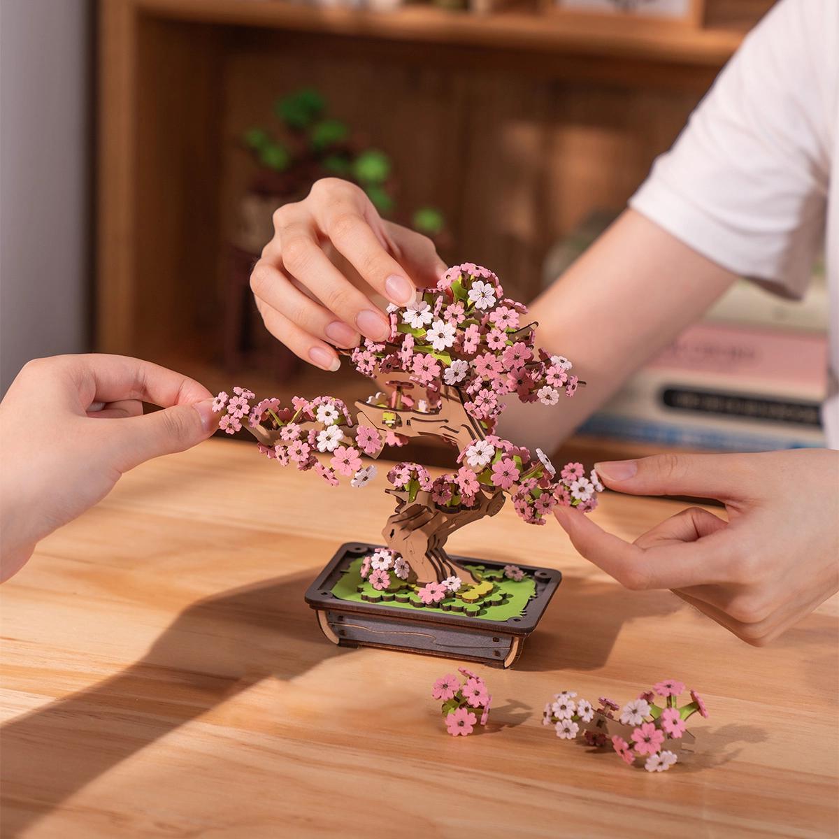 Rolife 3D Puzzle Creation Set - Sakura Bonsai