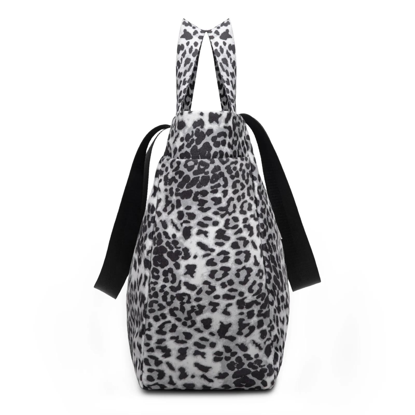 Wrangler Leopard Print Large Tote/Crossbody - Black