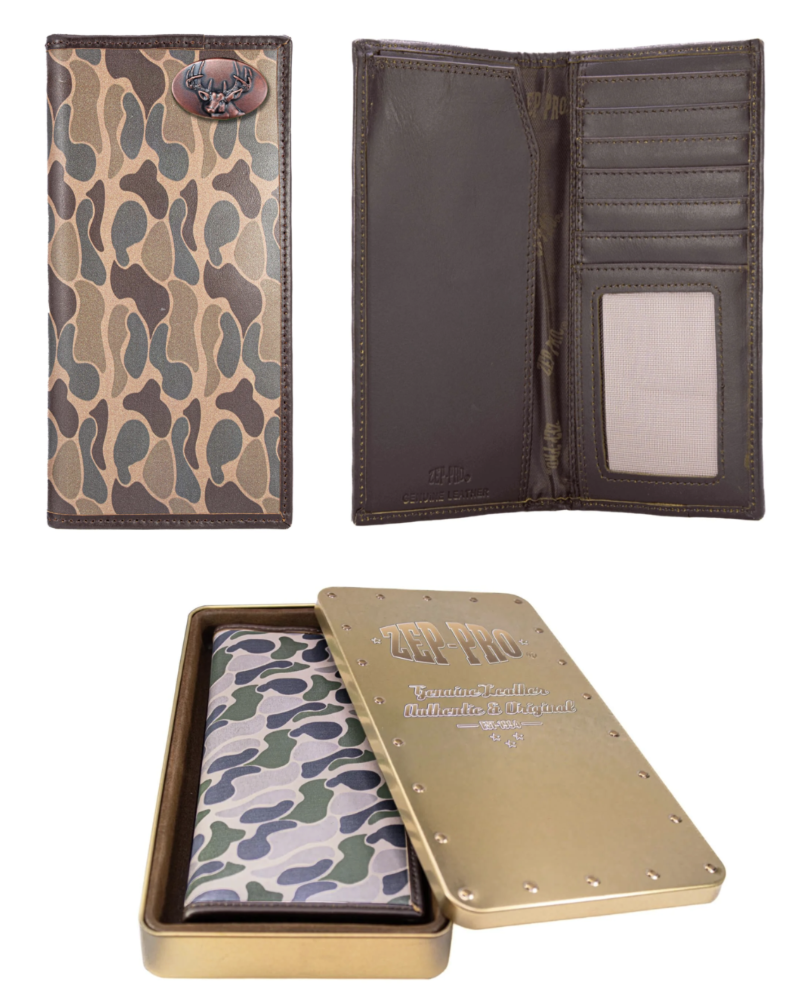 Old School Camo Secretary Wallet