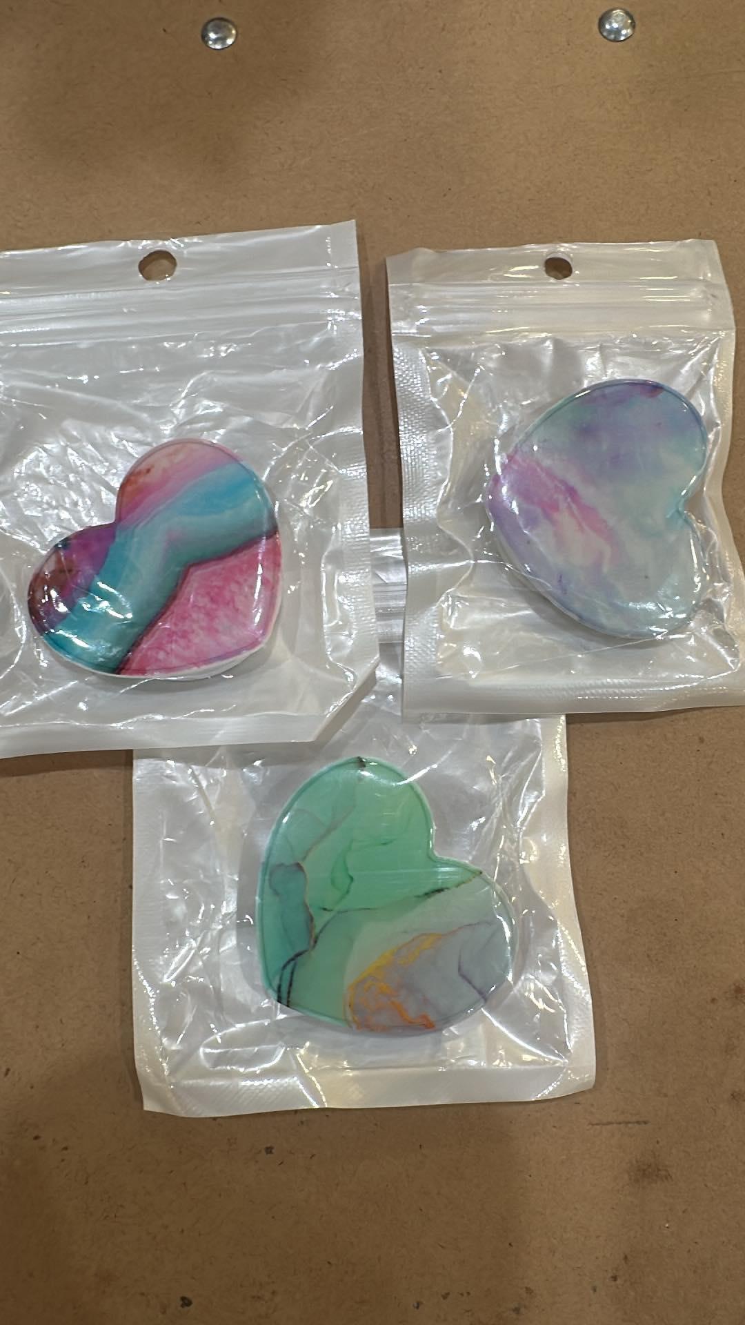 Marble Heart Phone Holder