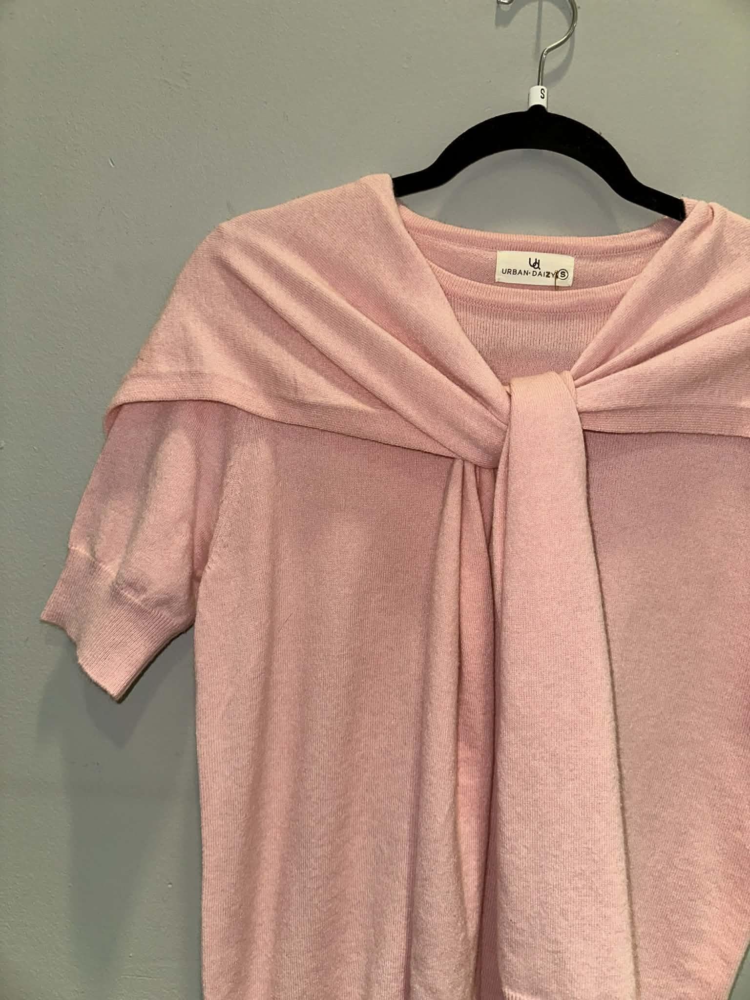 Pink Prep Short Sleeve Sweater