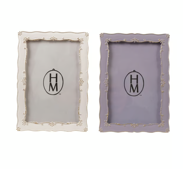 Resin & Glass Scalloped Photo Frame