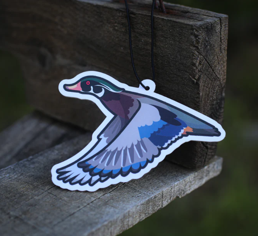 Wood Duck Winter Ice Car Air Freshener