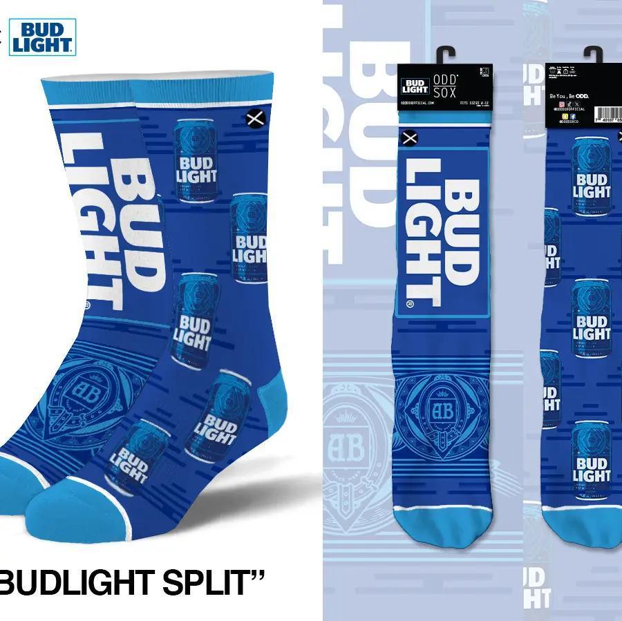 Bud Light Split - Mens Crew Socks