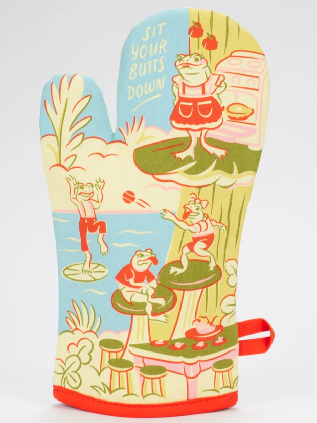 Sit Your Butts Down Oven Mitt