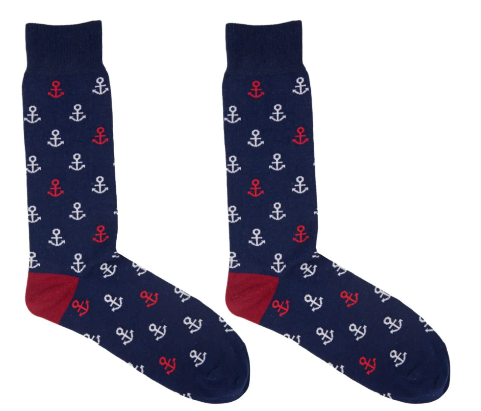 Simply Southern Men's Anchor Socks