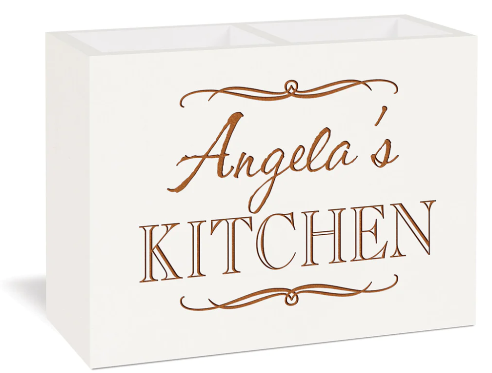 White Utensil Holder