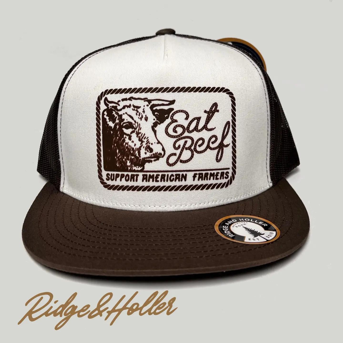 Eat Beef Snapback Hat