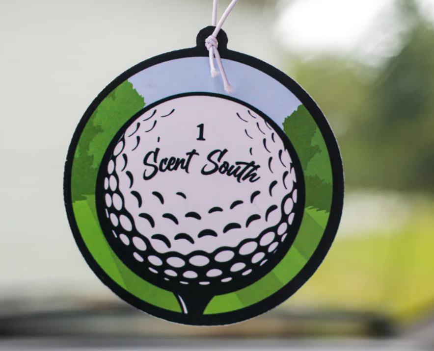 Golf Ball Cedar Scent Car Air Freshener