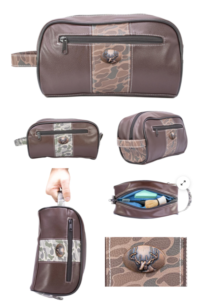 Old School Camo Toiletry Bag