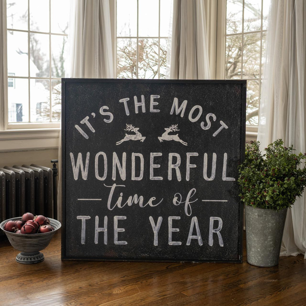 Black & White Most Wonderful Time Sign